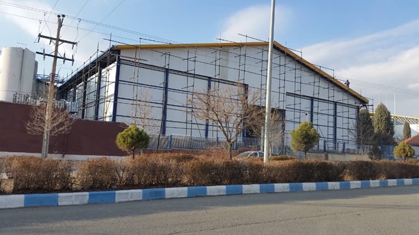 Complete counseling, design, construction and erection of a cold storage structure of Palood Parsian Company with a size of 8000 m2 in Neyshabur, Iran